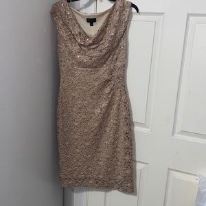 Party dress, with lace detail